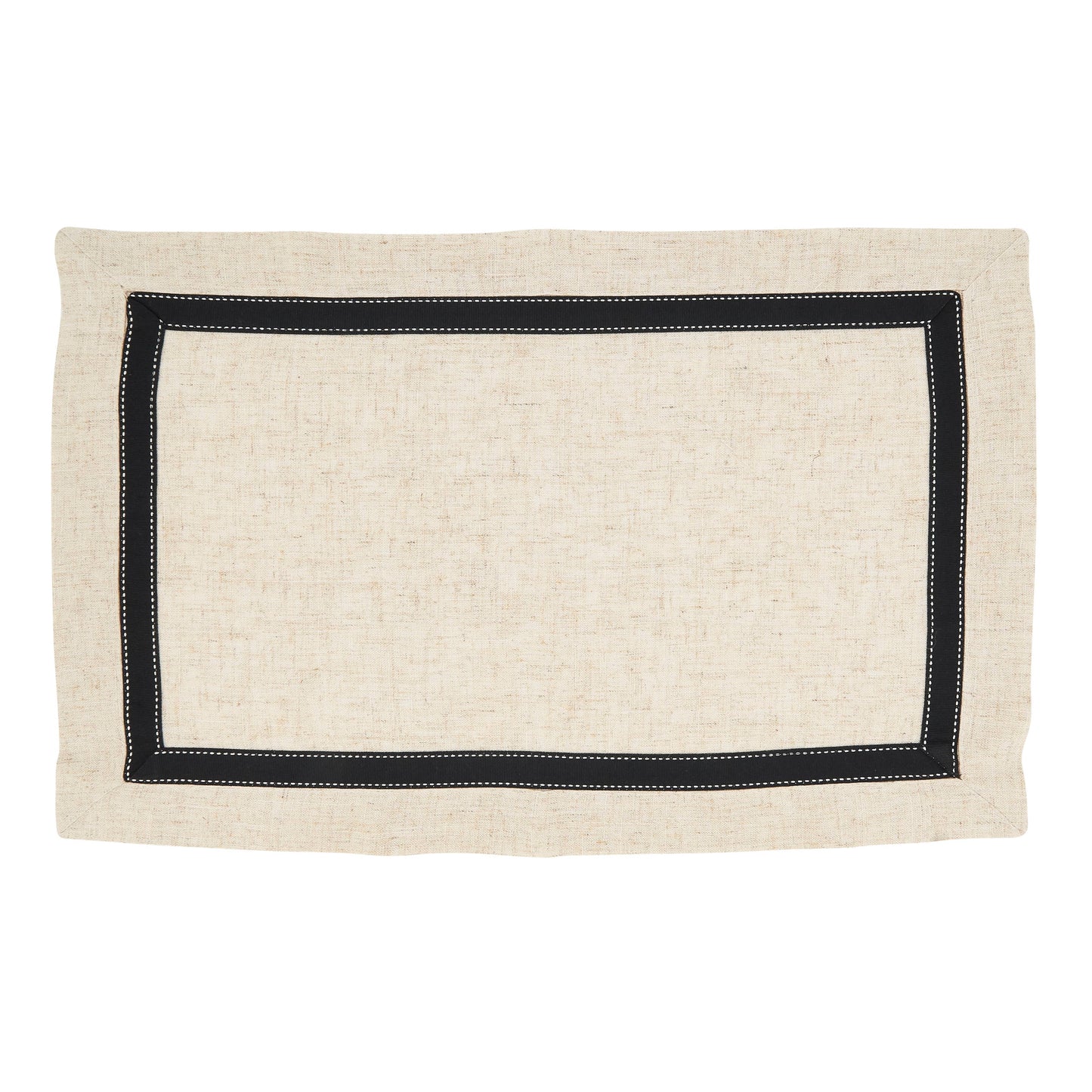 Grosgrain Accent 14x20" Placemat, set of 4.