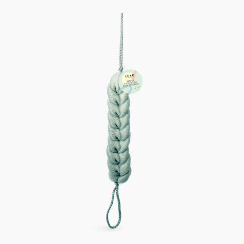Luxe-Gentle Exfoliating Back Scrubber-Green