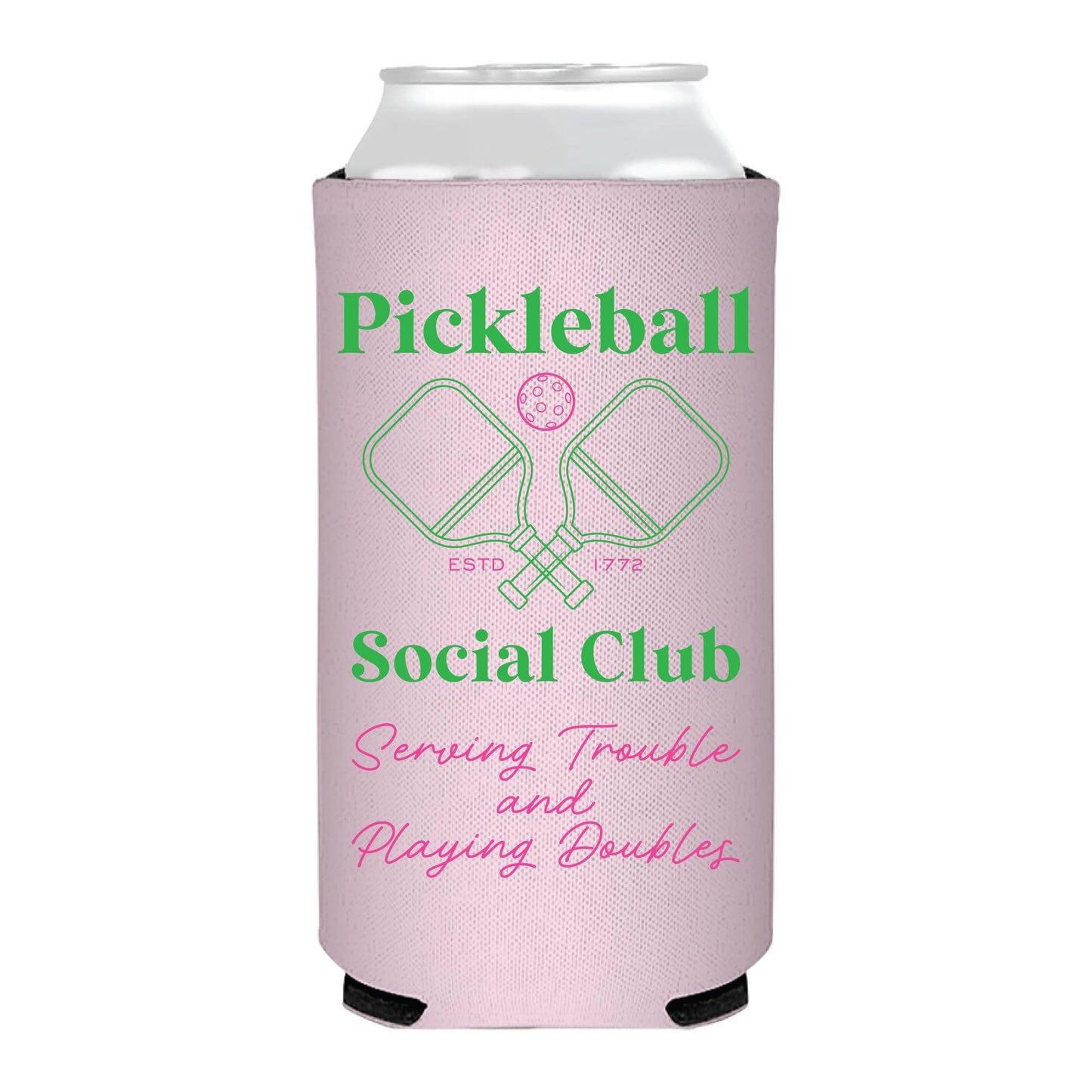 Pickleball Social Club Slim Can Cooler