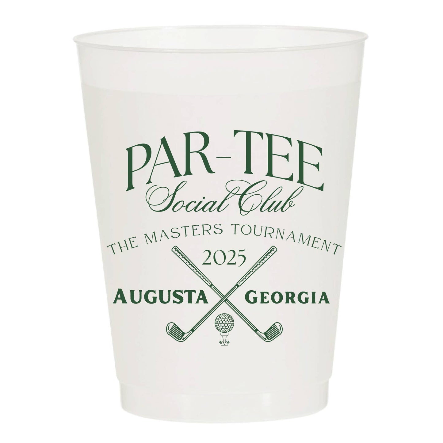 Par-Tee Social Club Frosted pack of 6 Cups - Masters