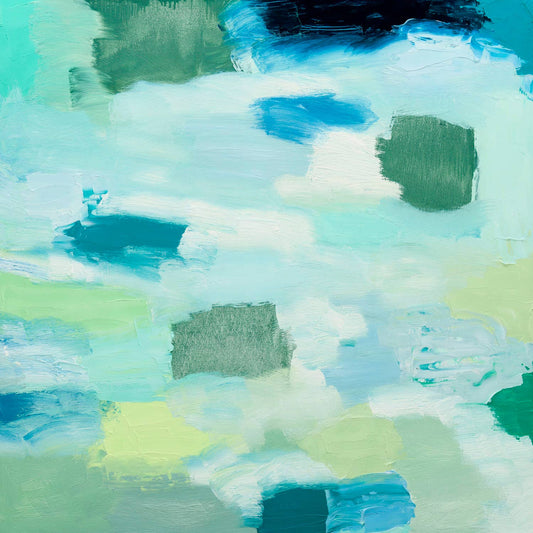 30% OFF After The Rain Abstract Stretched Canvas 18"x18"