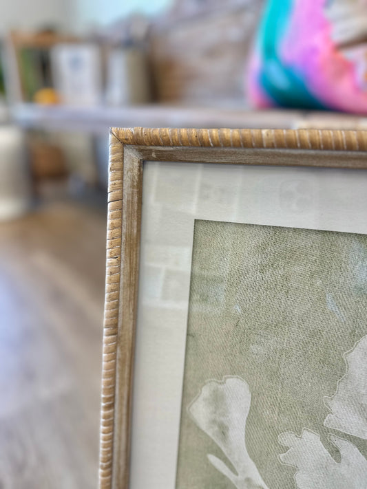 Isla Framed Coral Wall Art, Sage, 4 Assorted Styles (shipping not available)