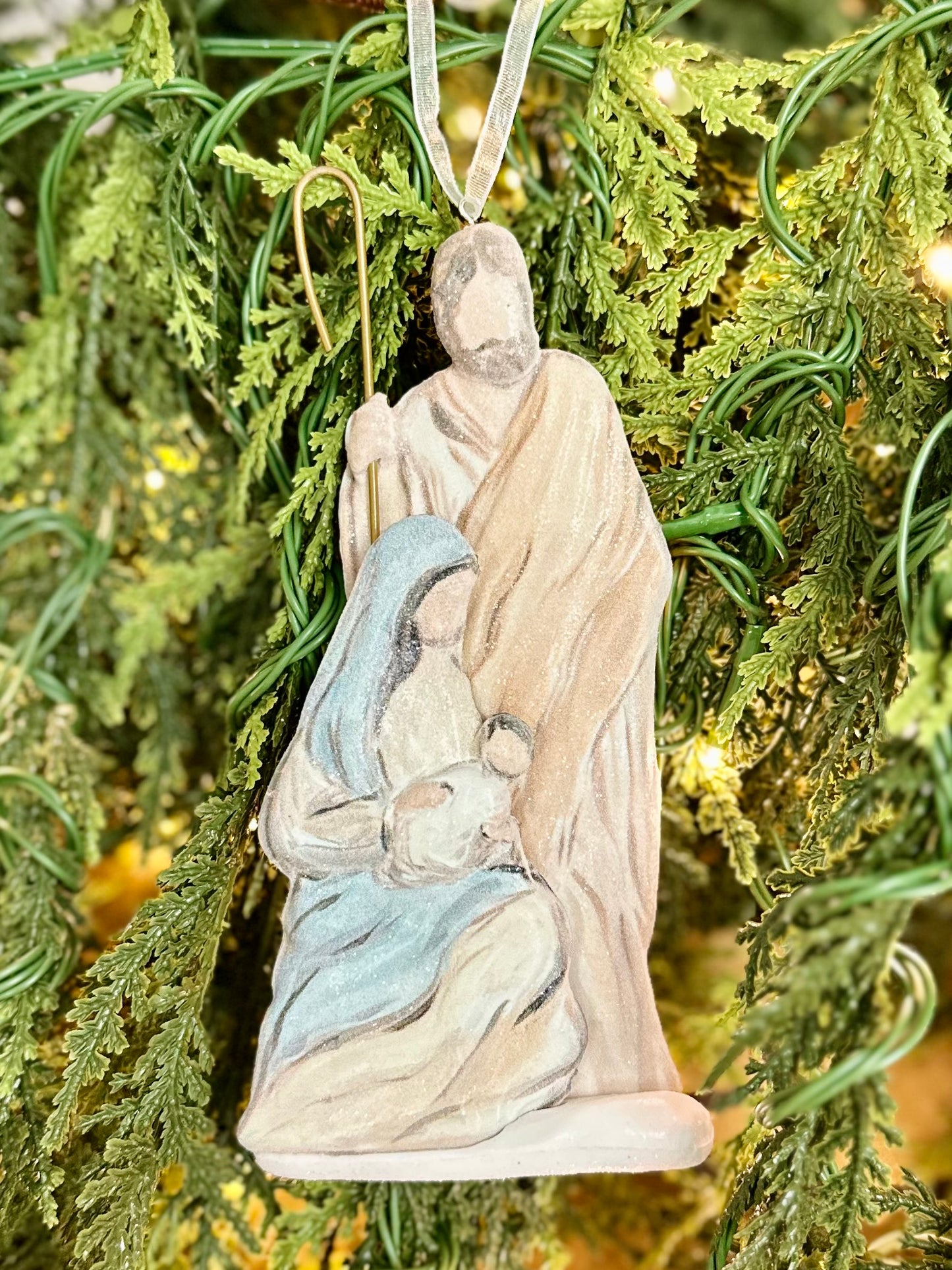 7" Nativity Molded Ornament