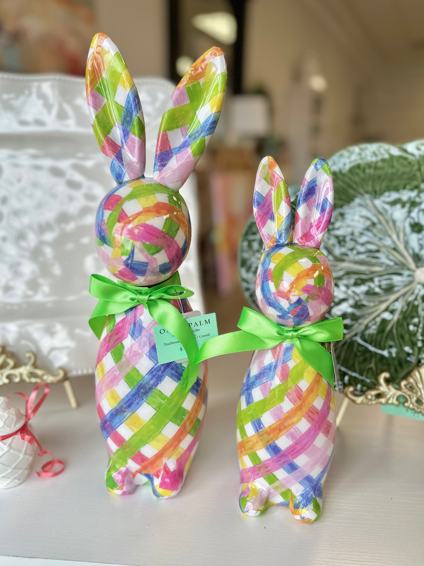 Plastic Sweet Weave Plaid Bunny, 2 sizes available