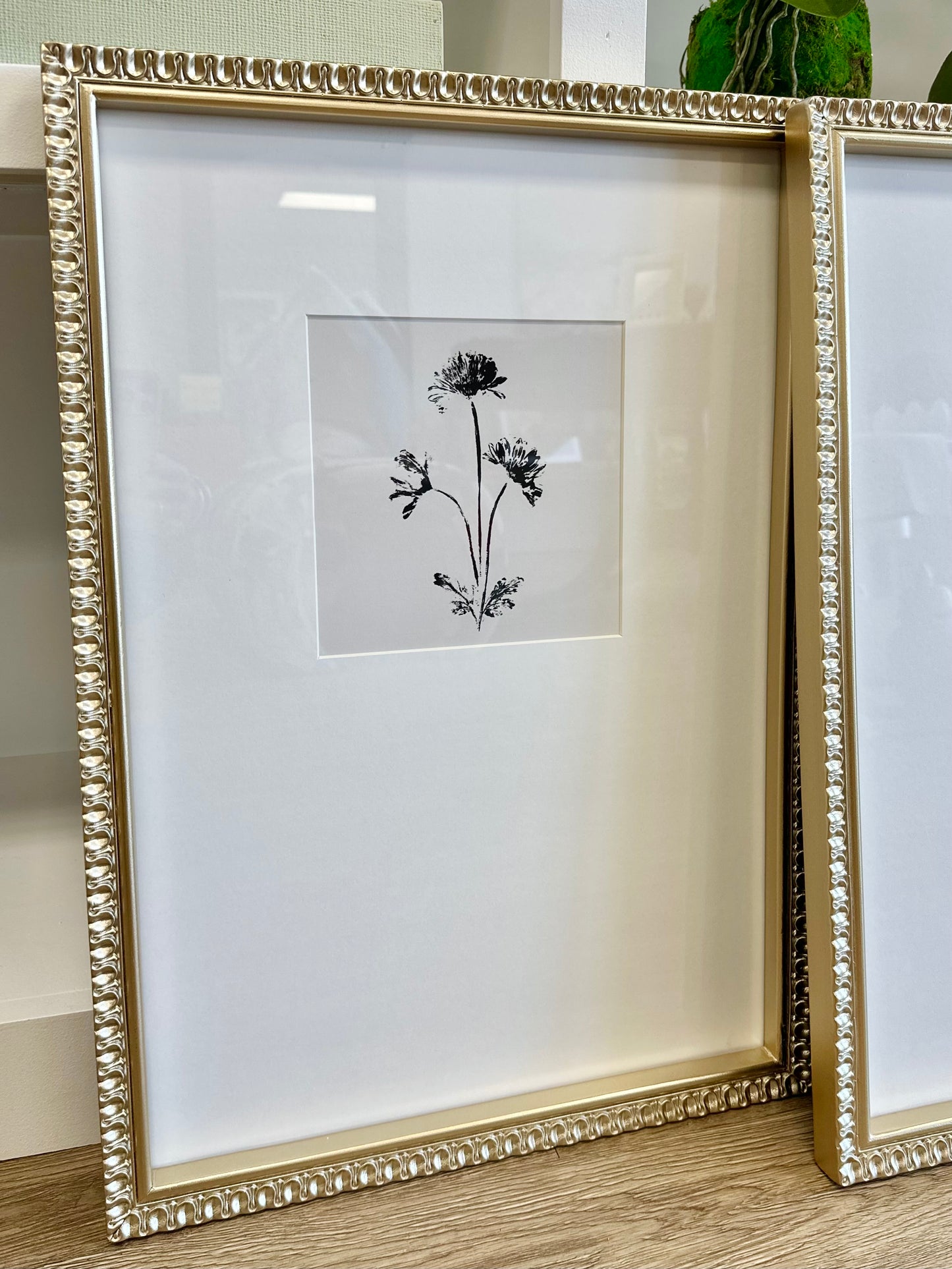 24"x17" Ink Petals Framed Art, sold individually