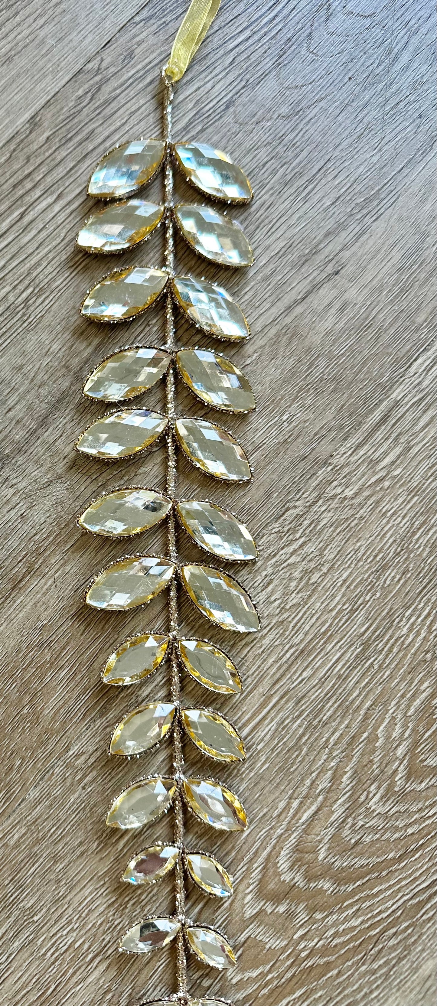 Champagne Gem Vining Drop Ornament