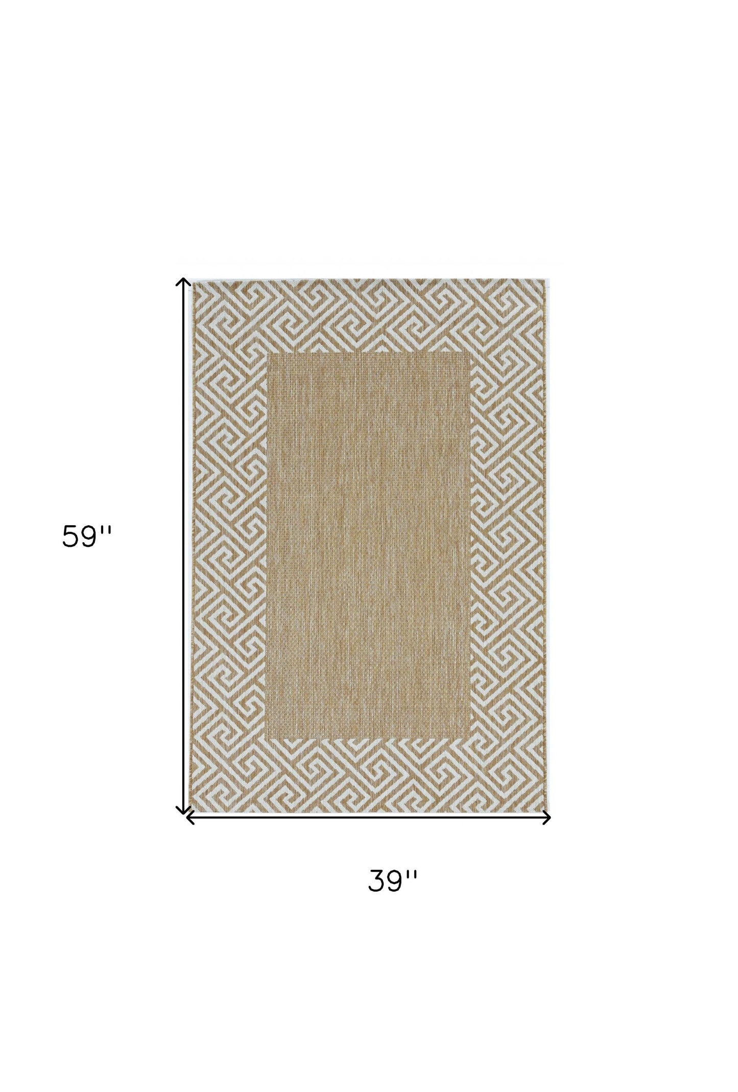 SALE! 3' X 5' Natural Polypropylene Area Rug
