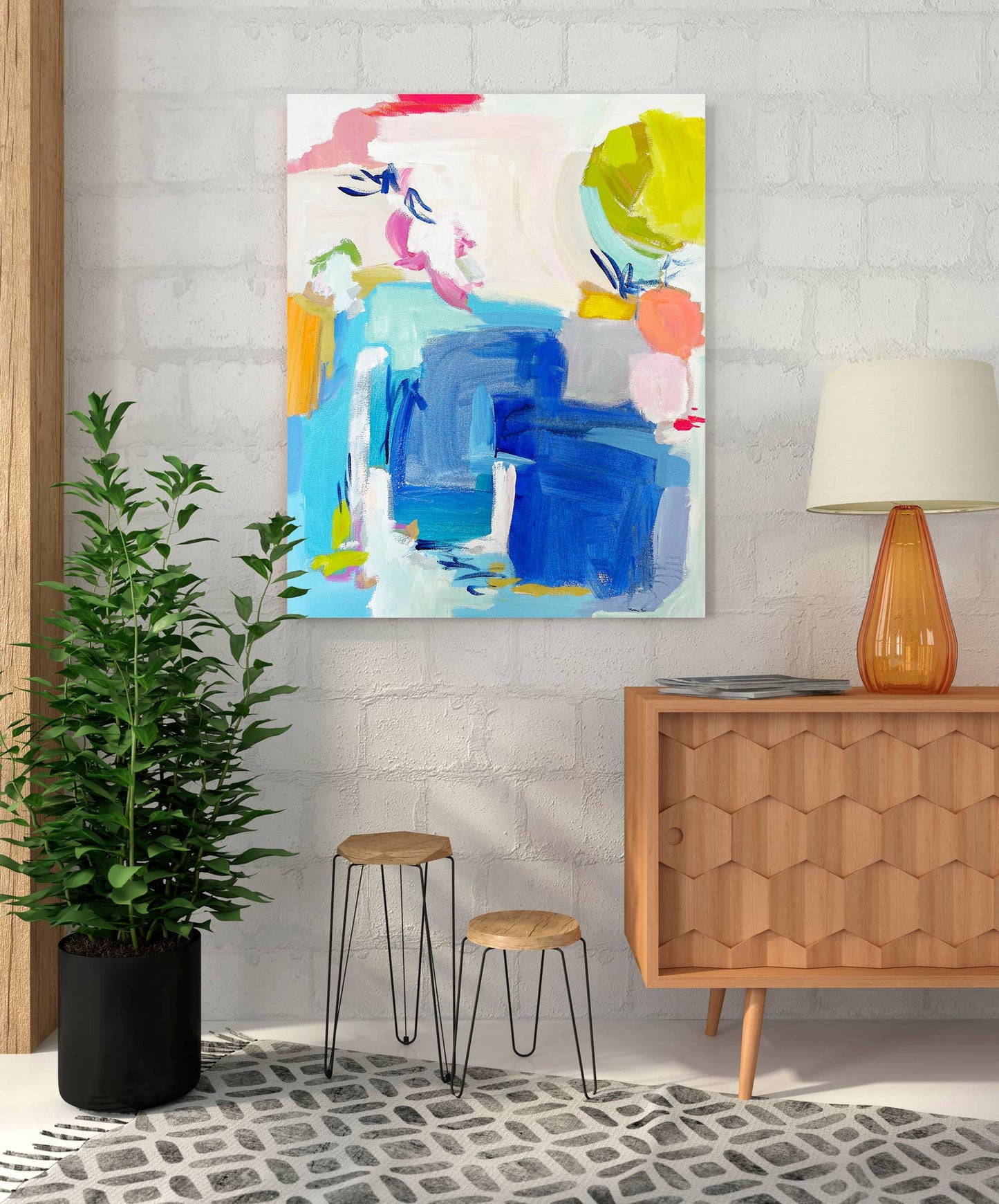 SALE! Blue Veranda Stretched Canvas