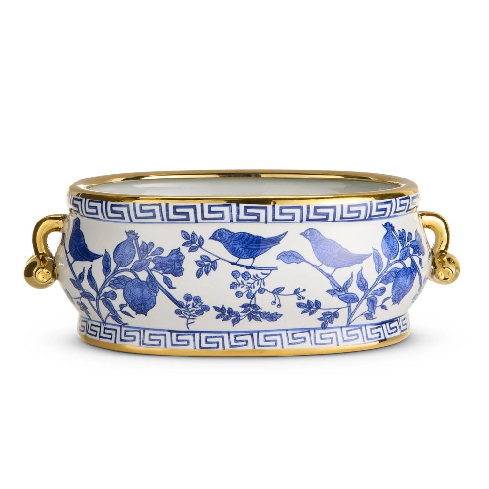 Chinoiserie Blue Bird Planter
