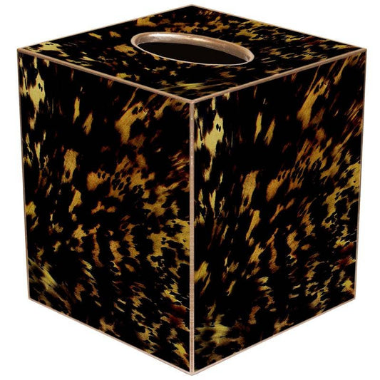 Tortoise Shell Print Tissue Box Cover