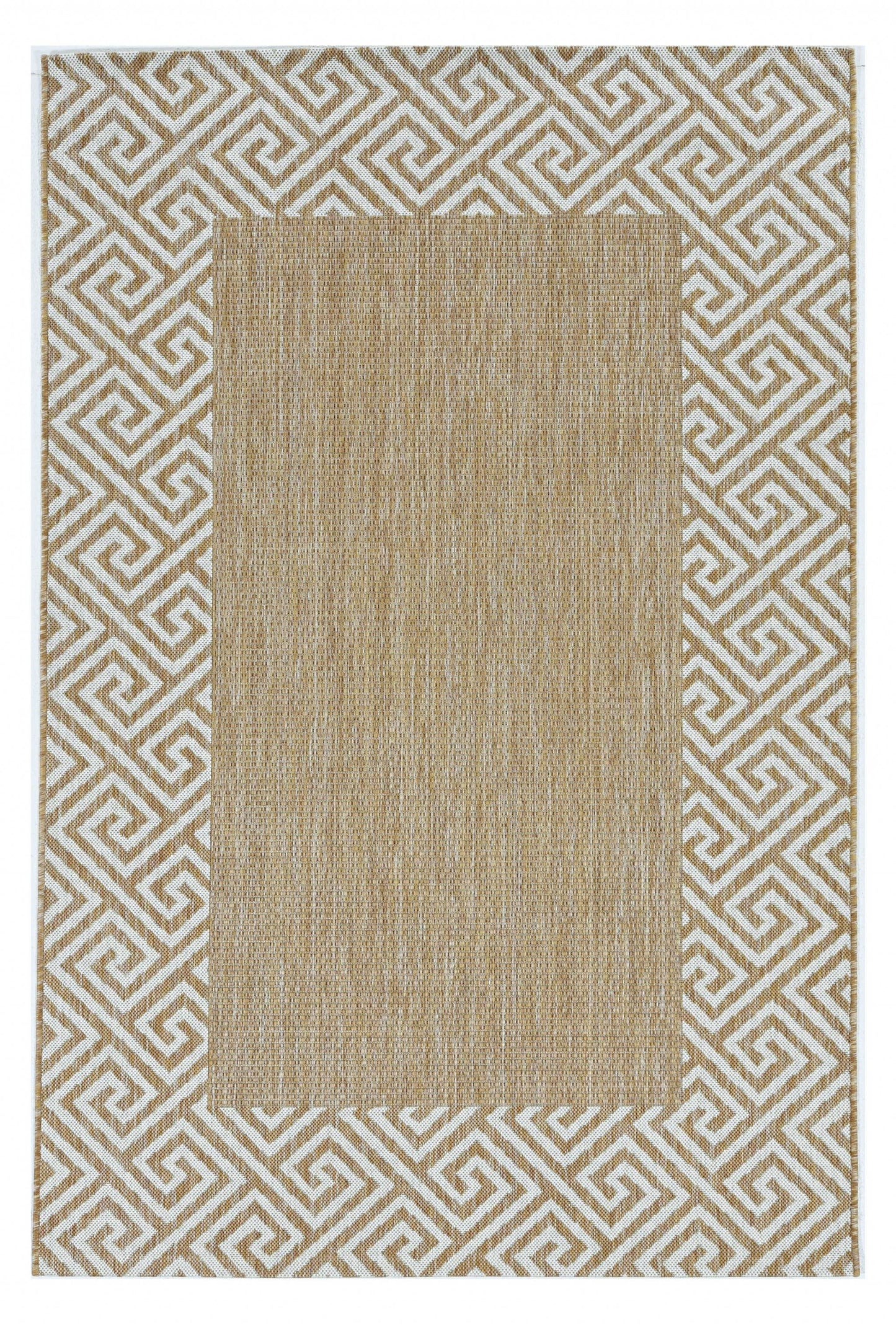 3' X 5' Natural Polypropylene Area Rug