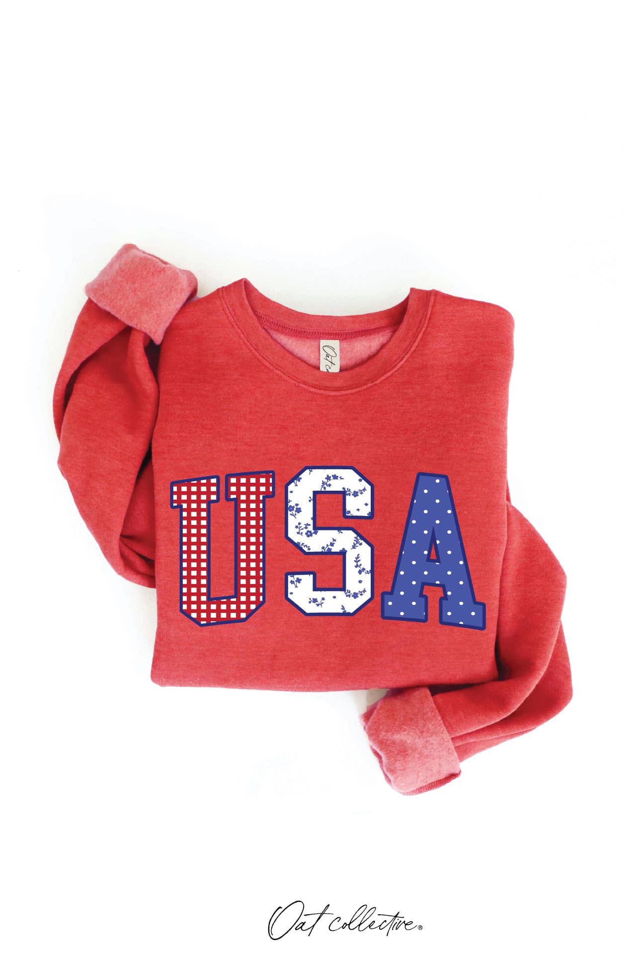 USA WITH PATTERN Graphic Sweatshirt