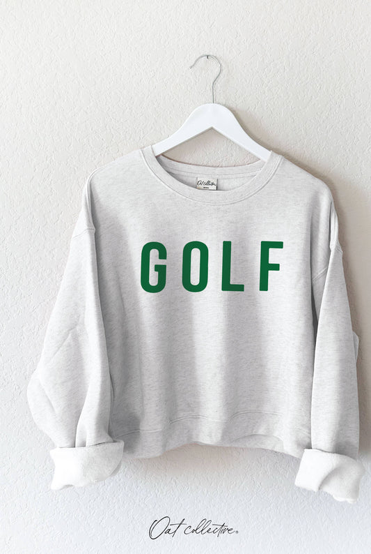 GOLF Mid length Graphic Fleece Pullover Relaxed Fit.