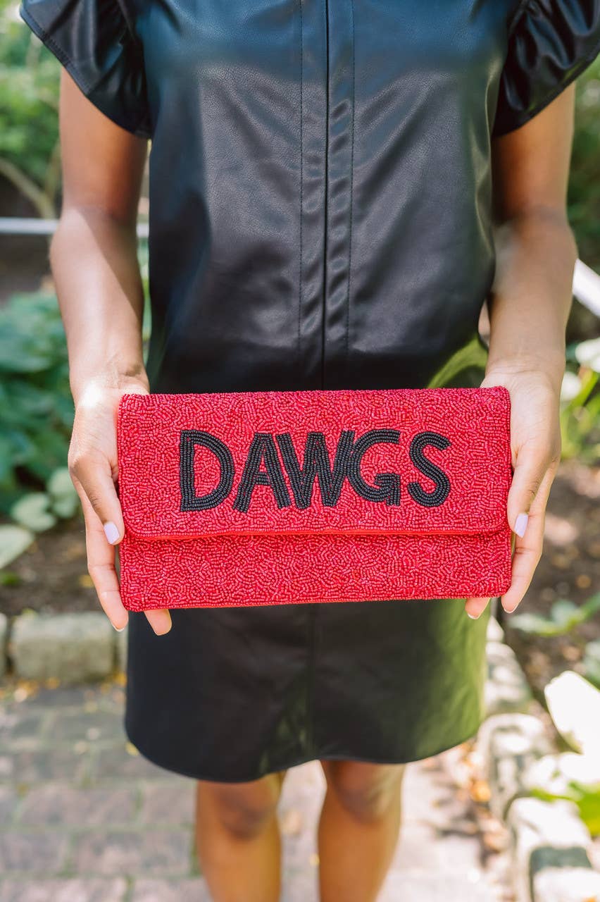 Lisi Lerch Dawgs - Beaded Clutch