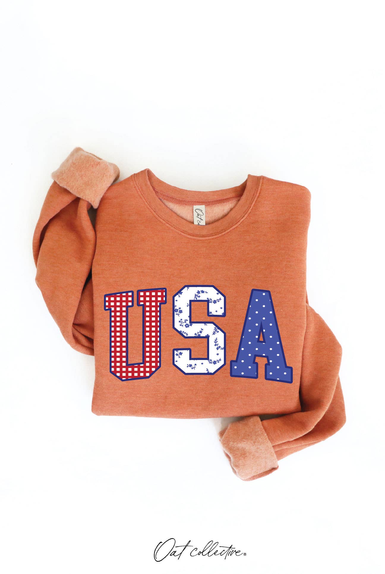 USA WITH PATTERN Graphic Sweatshirt
