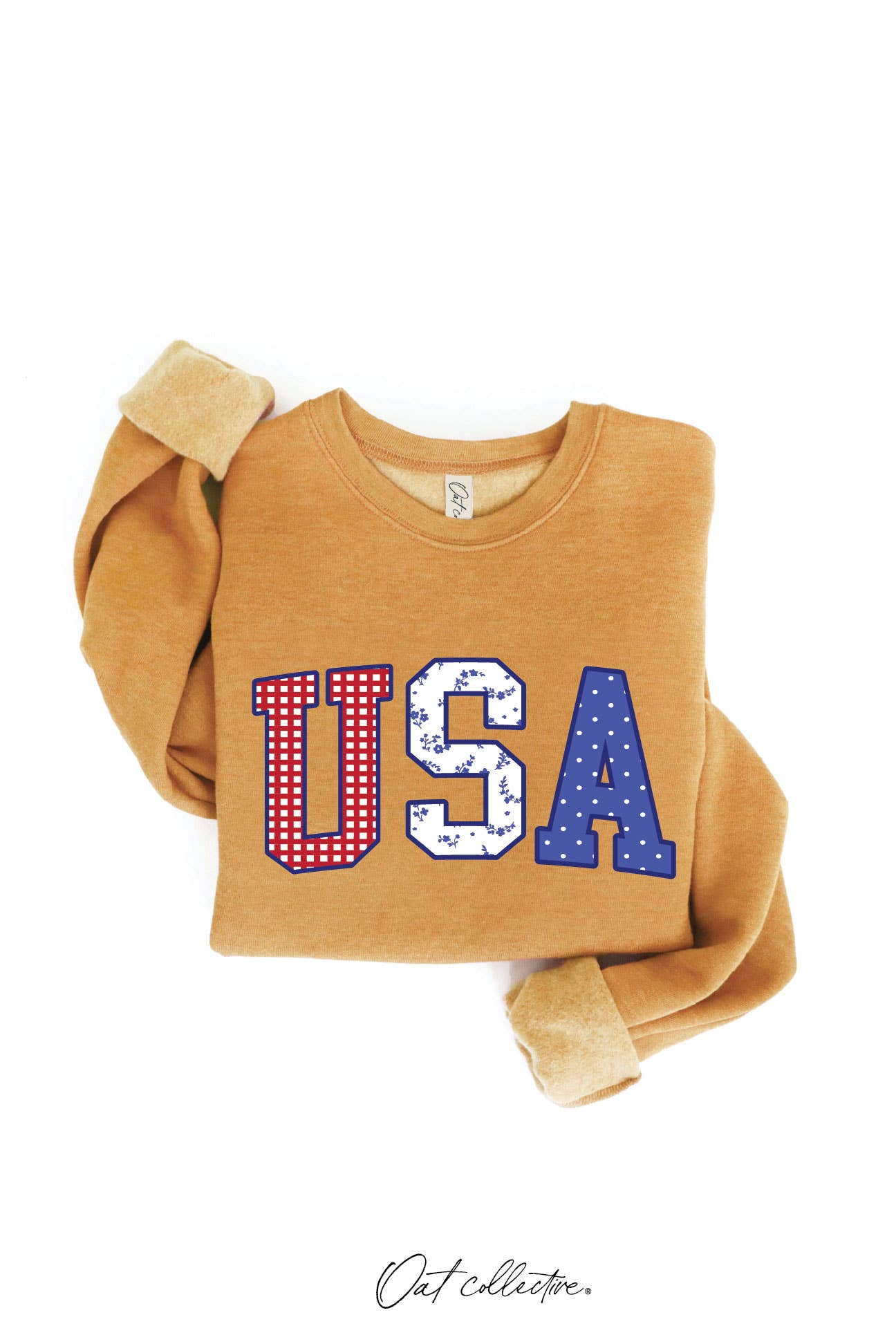 USA WITH PATTERN Graphic Sweatshirt