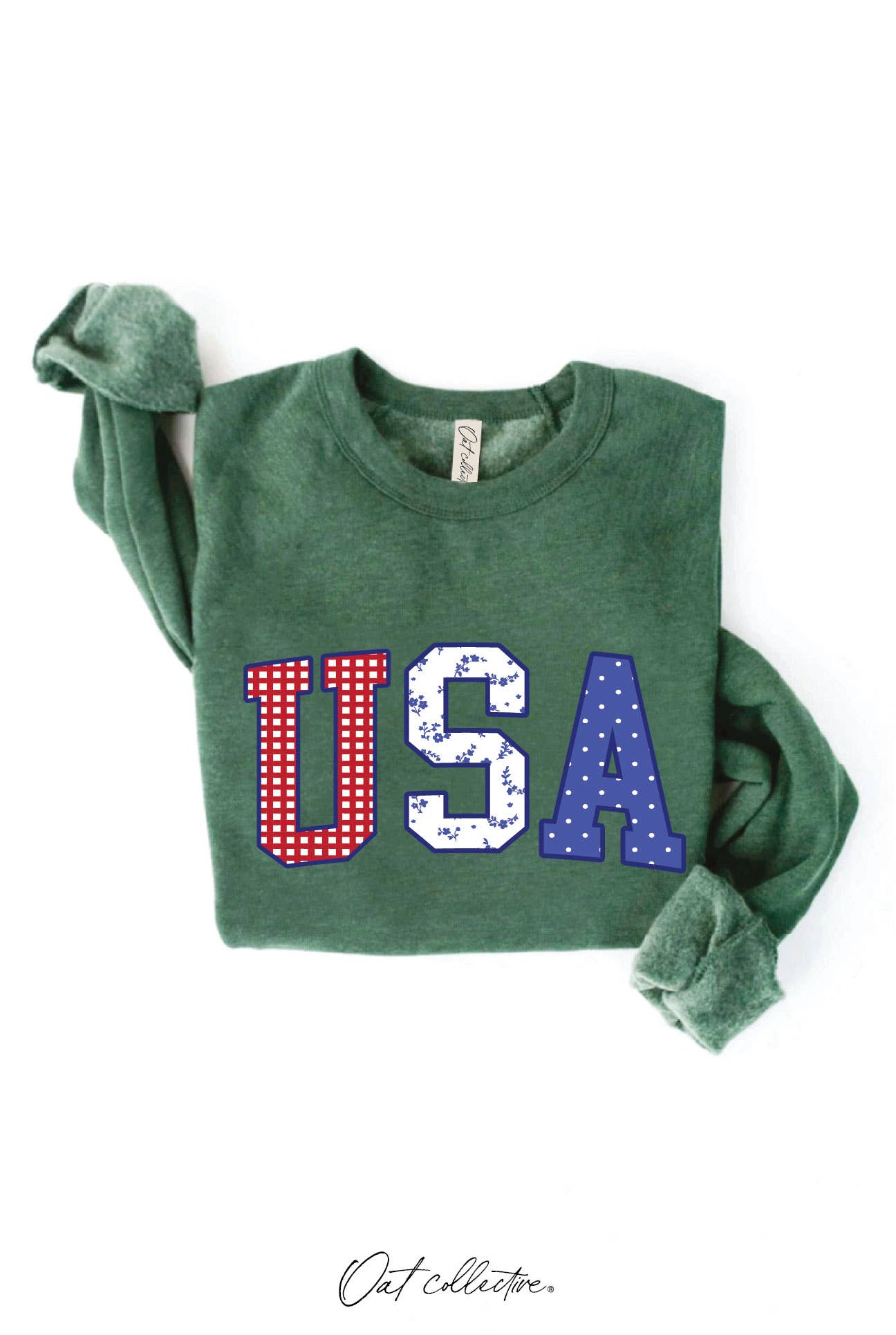 USA WITH PATTERN Graphic Sweatshirt
