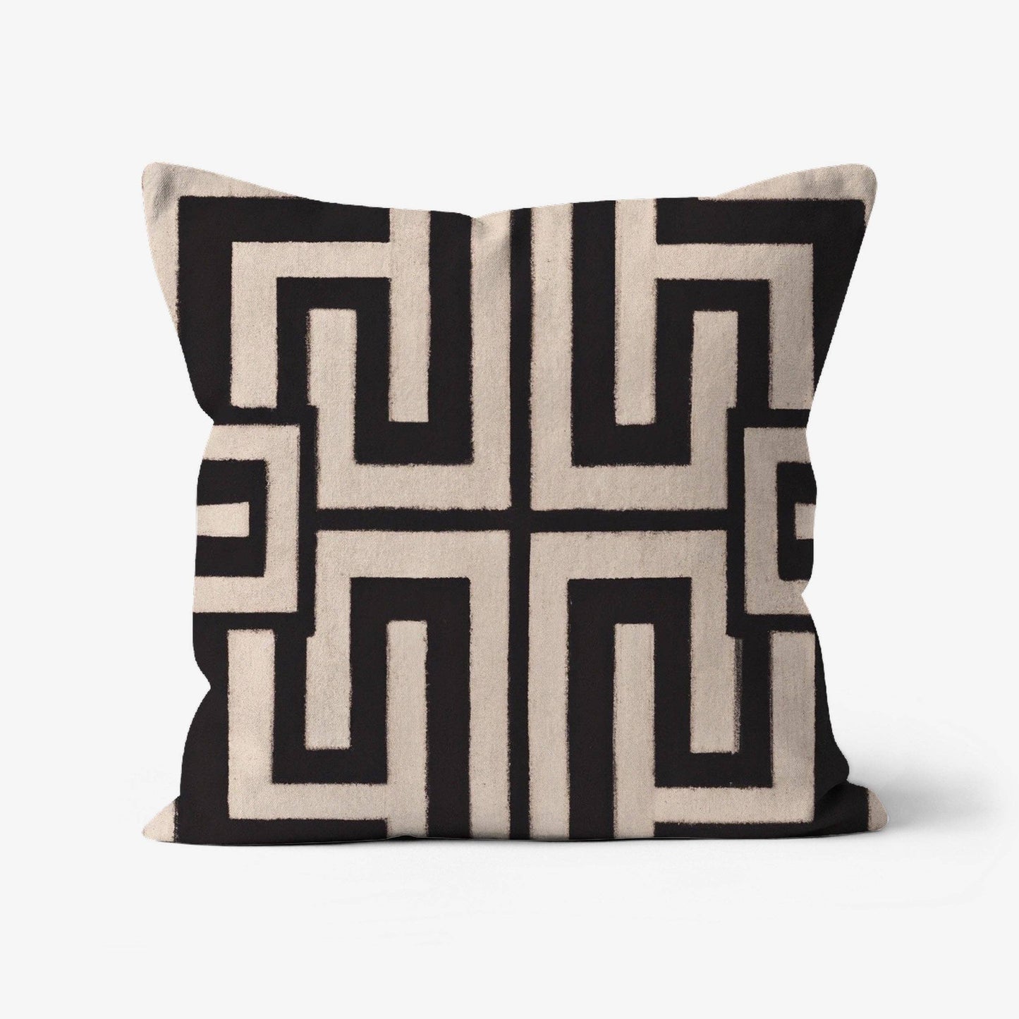 Geometric 24x24" Throw Pillow Brown