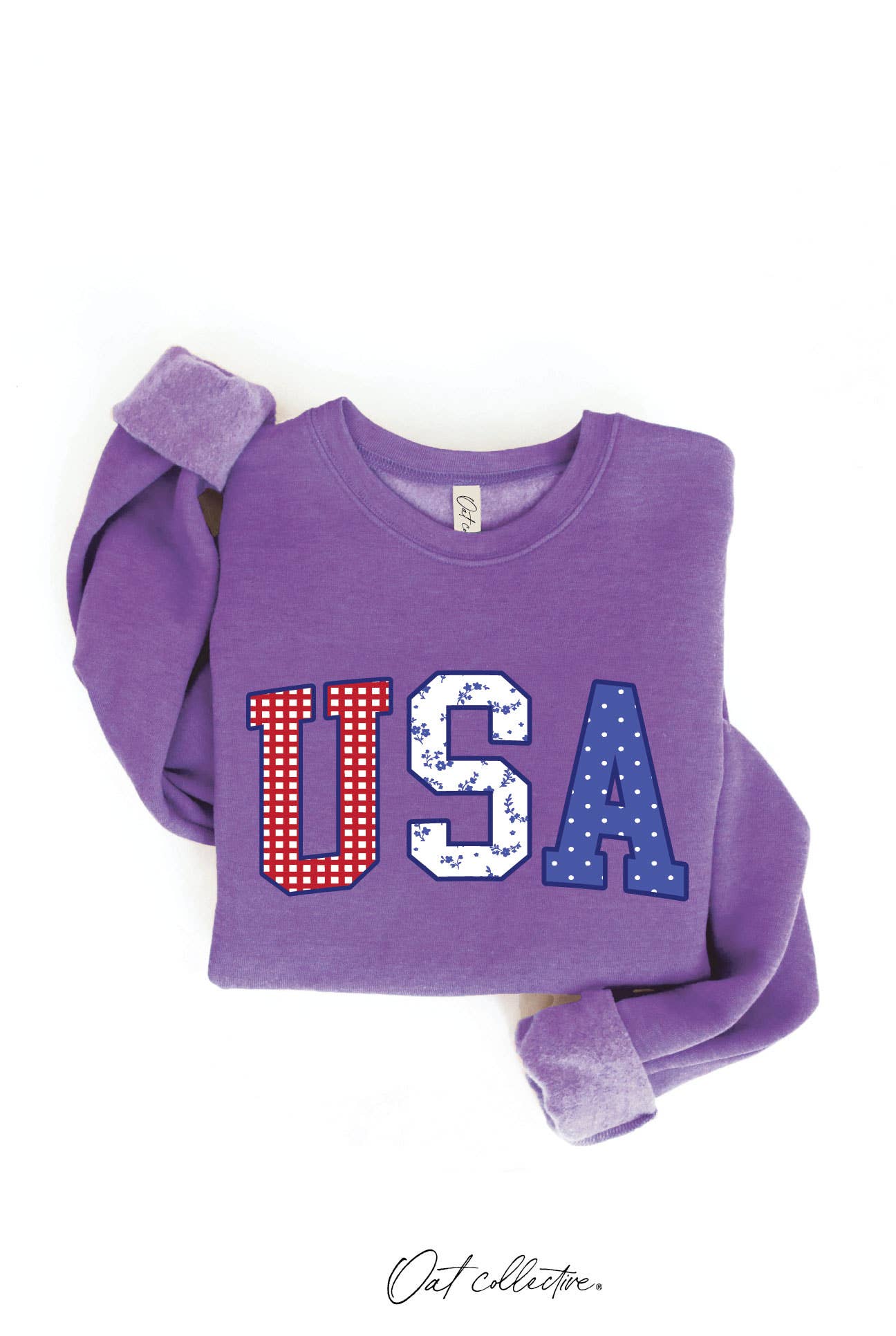 USA WITH PATTERN Graphic Sweatshirt