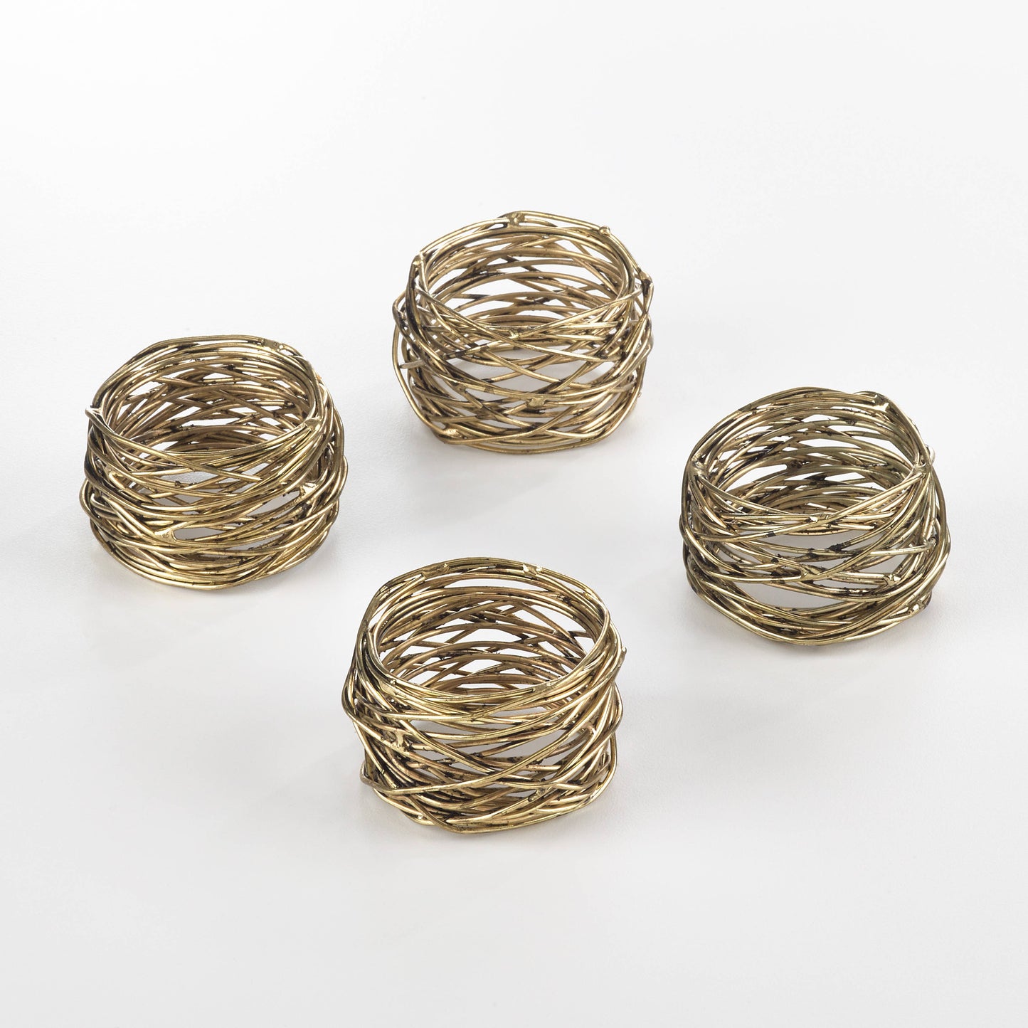 Gold Twine Napkin Ring, set of 4