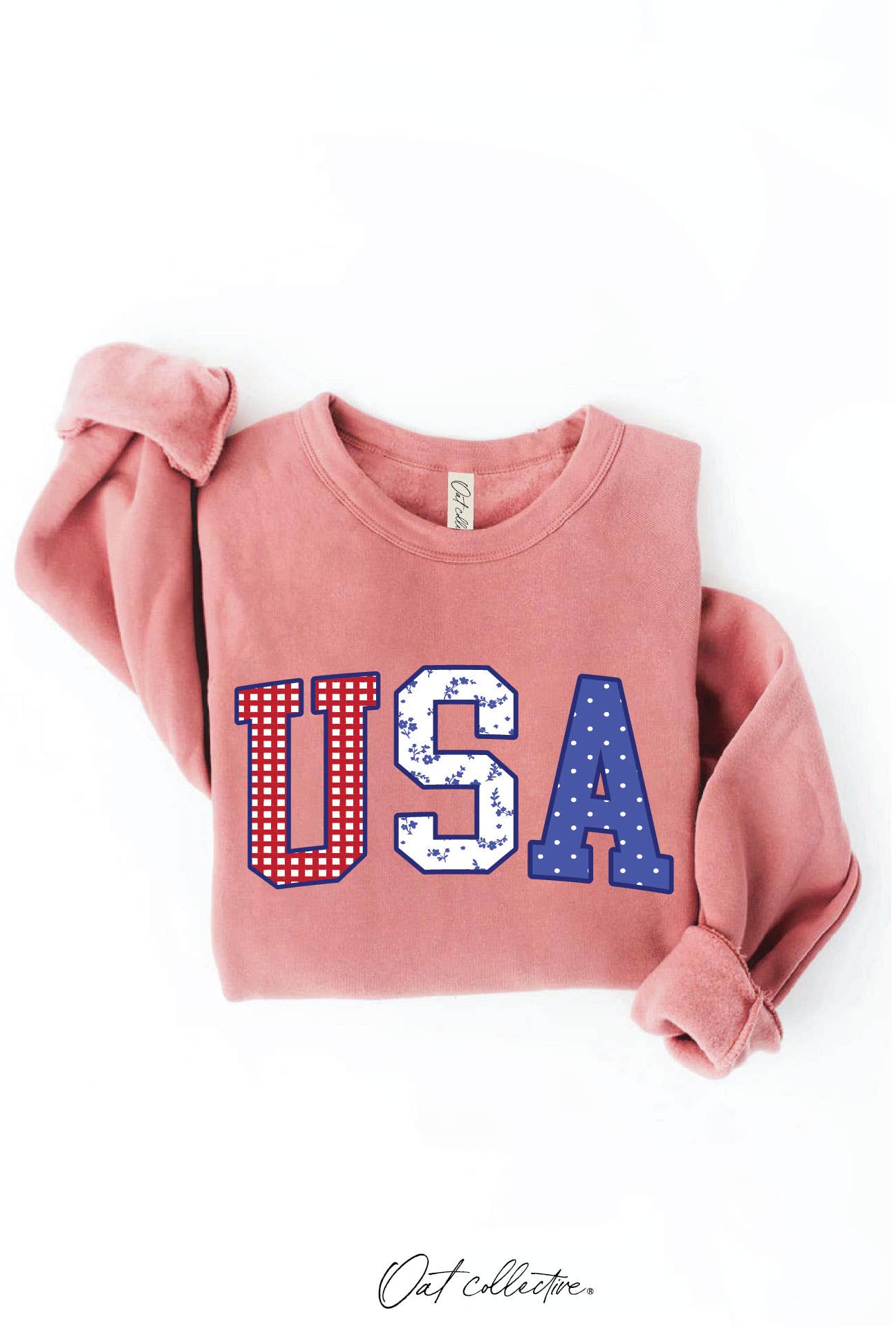 USA WITH PATTERN Graphic Sweatshirt