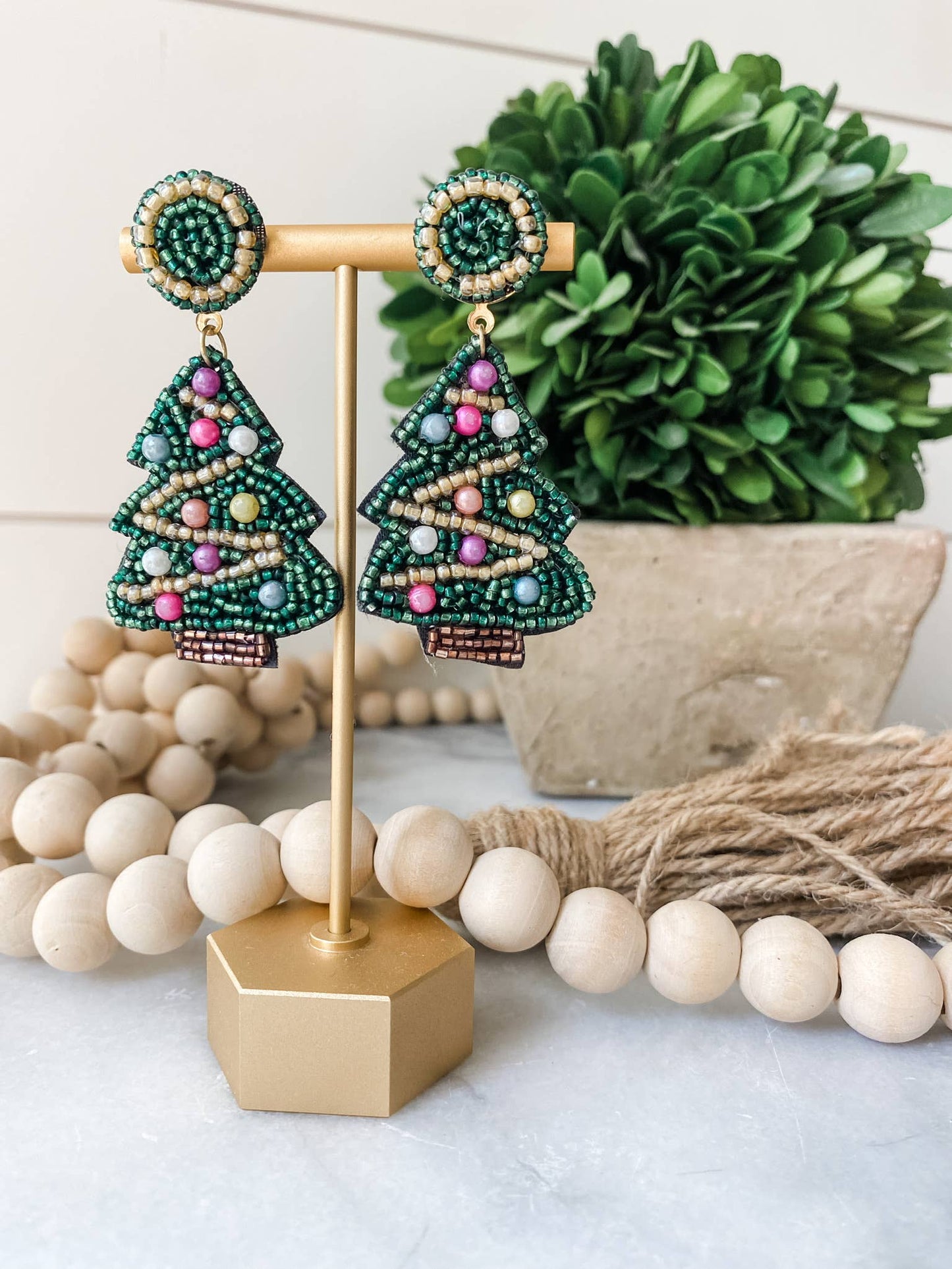 Christmas Tree Earrings (2 Color Options)