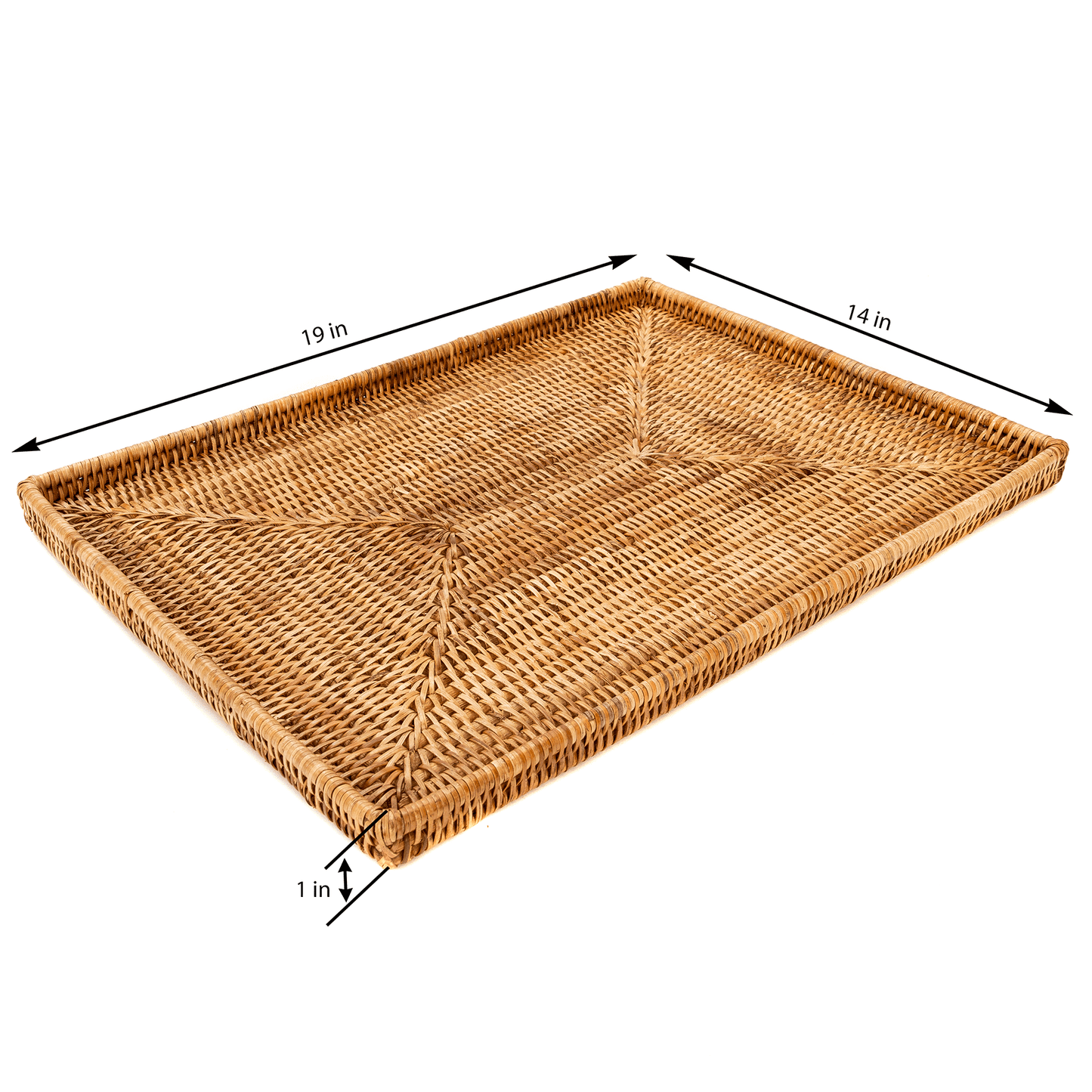 Artifacts Rattan™ Rectangular Flat Tray