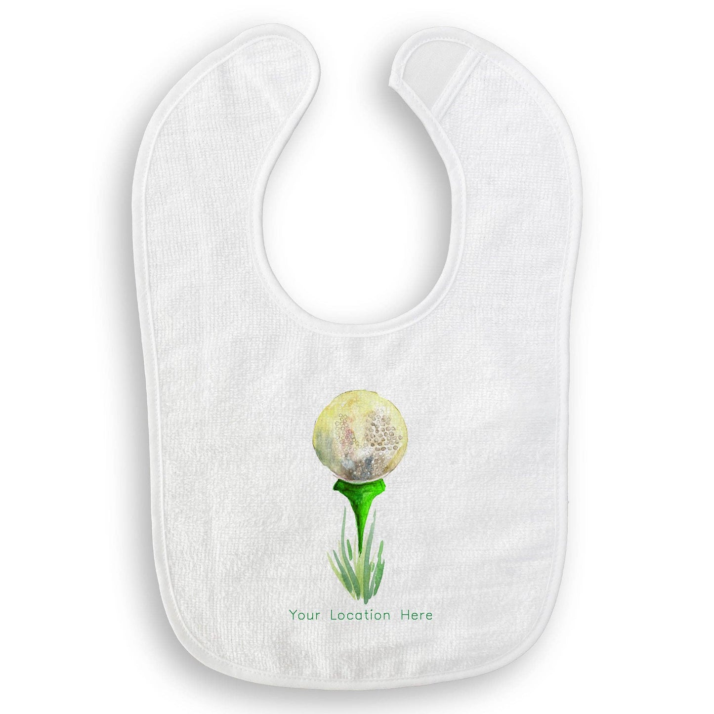 Golf Tee Baby Bib