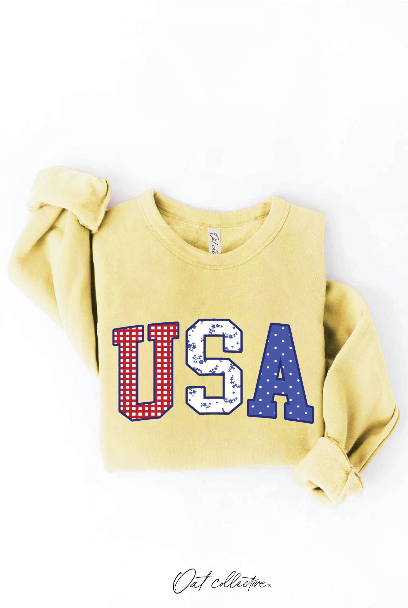 USA WITH PATTERN Graphic Sweatshirt