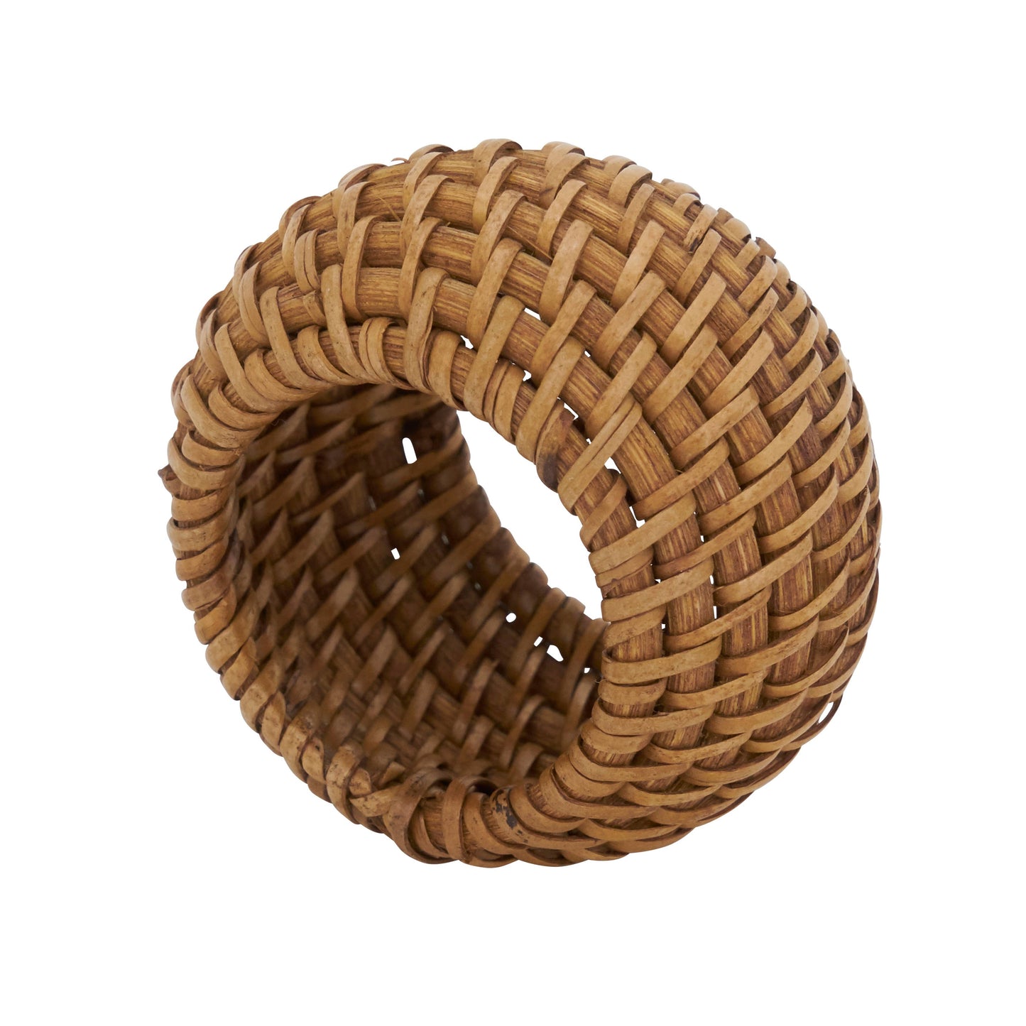 Woven Rattan Napkin Ring, set of 4