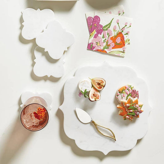 5" Cocktail Napkins - Flowers