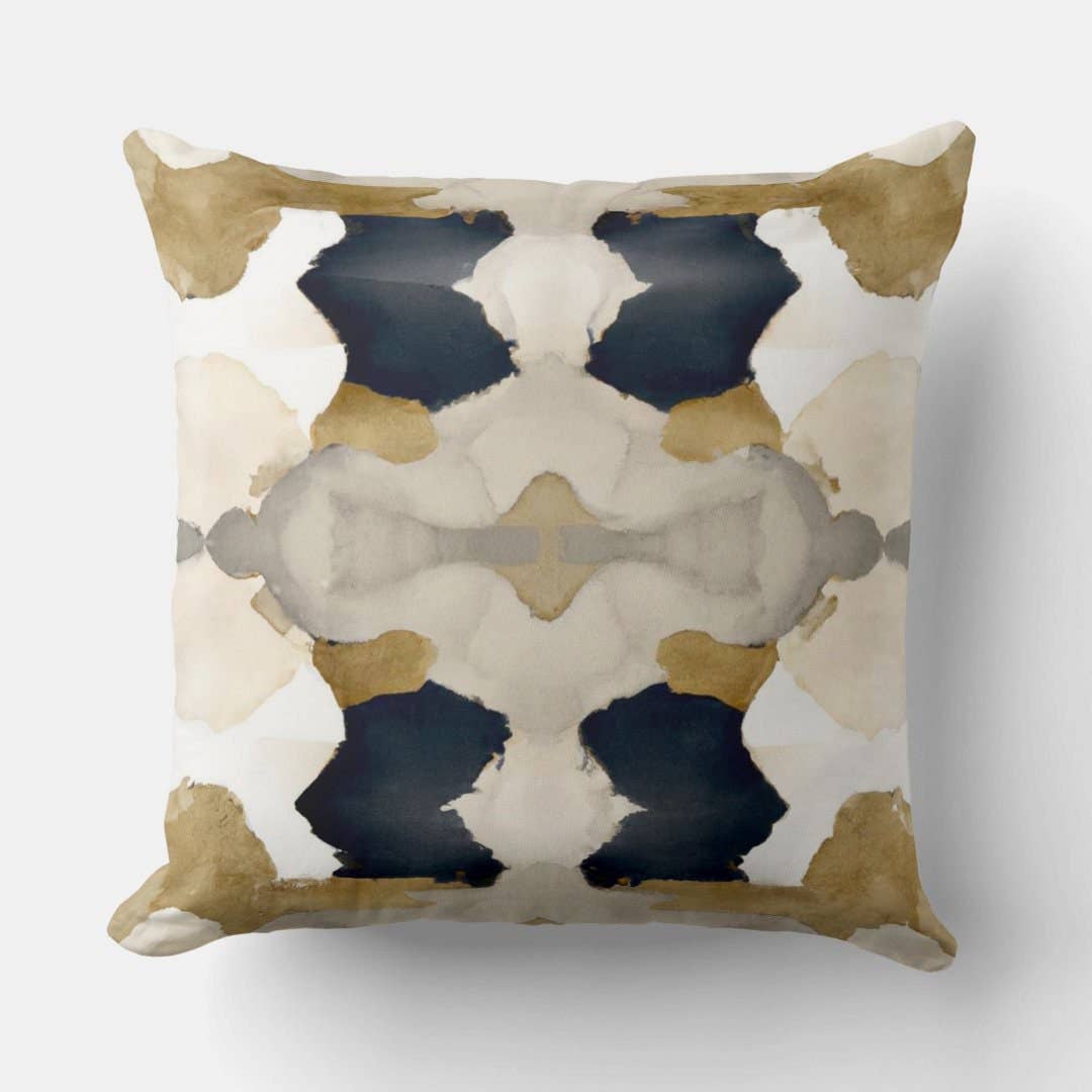 Aiya Decorative Abstract Modern Art Throw Pillow: 24x24 / Wihout Insert