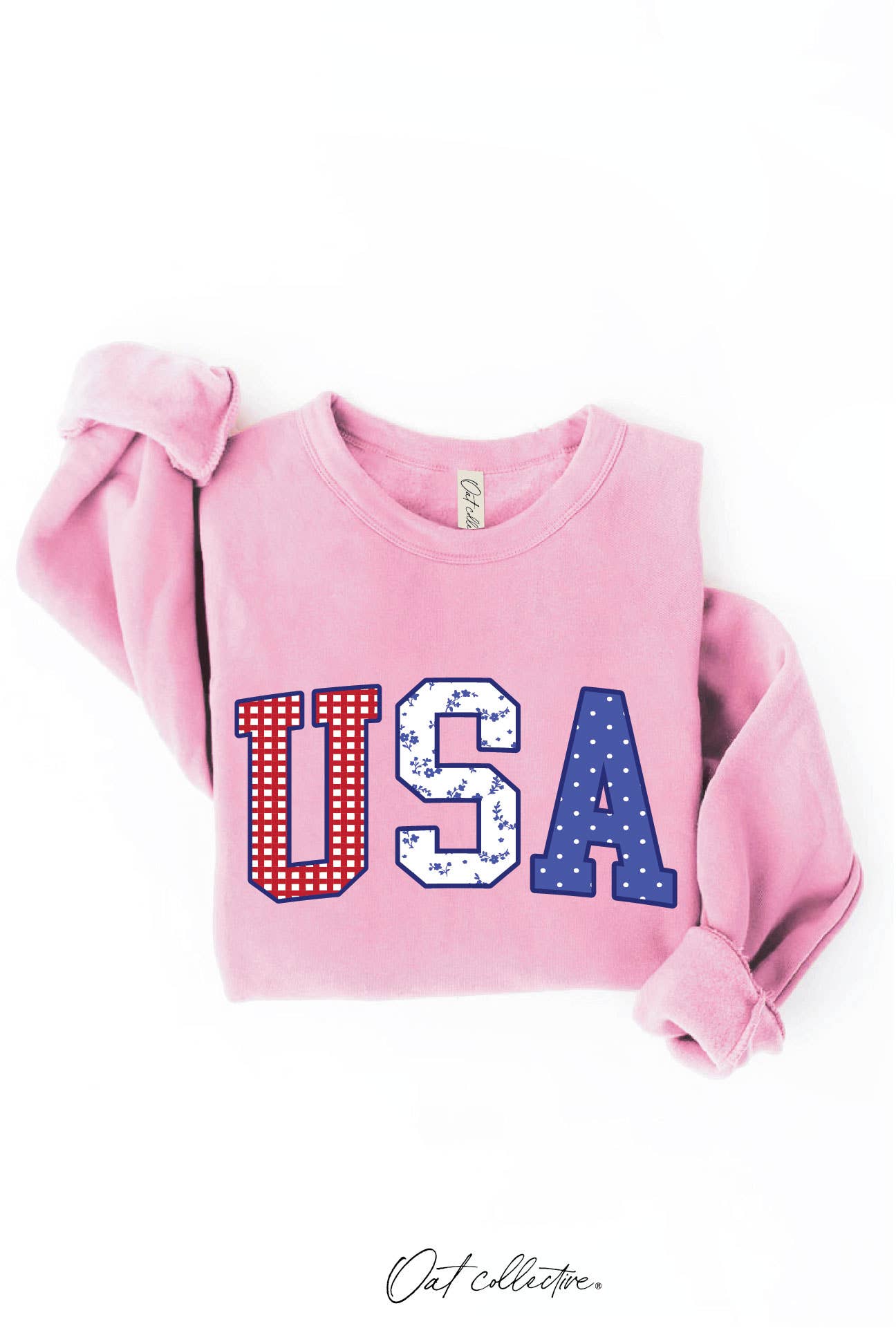 USA WITH PATTERN Graphic Sweatshirt