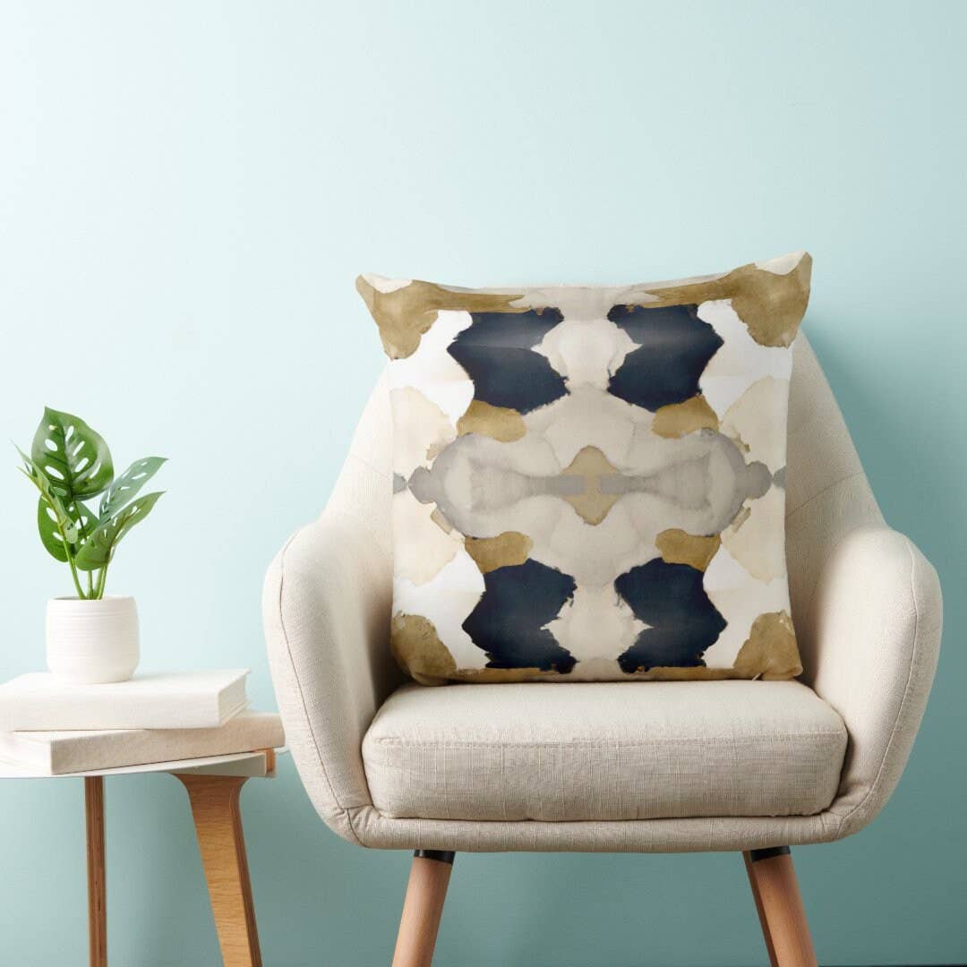 Aiya Decorative Abstract Modern Art Throw Pillow: 24x24 / Wihout Insert