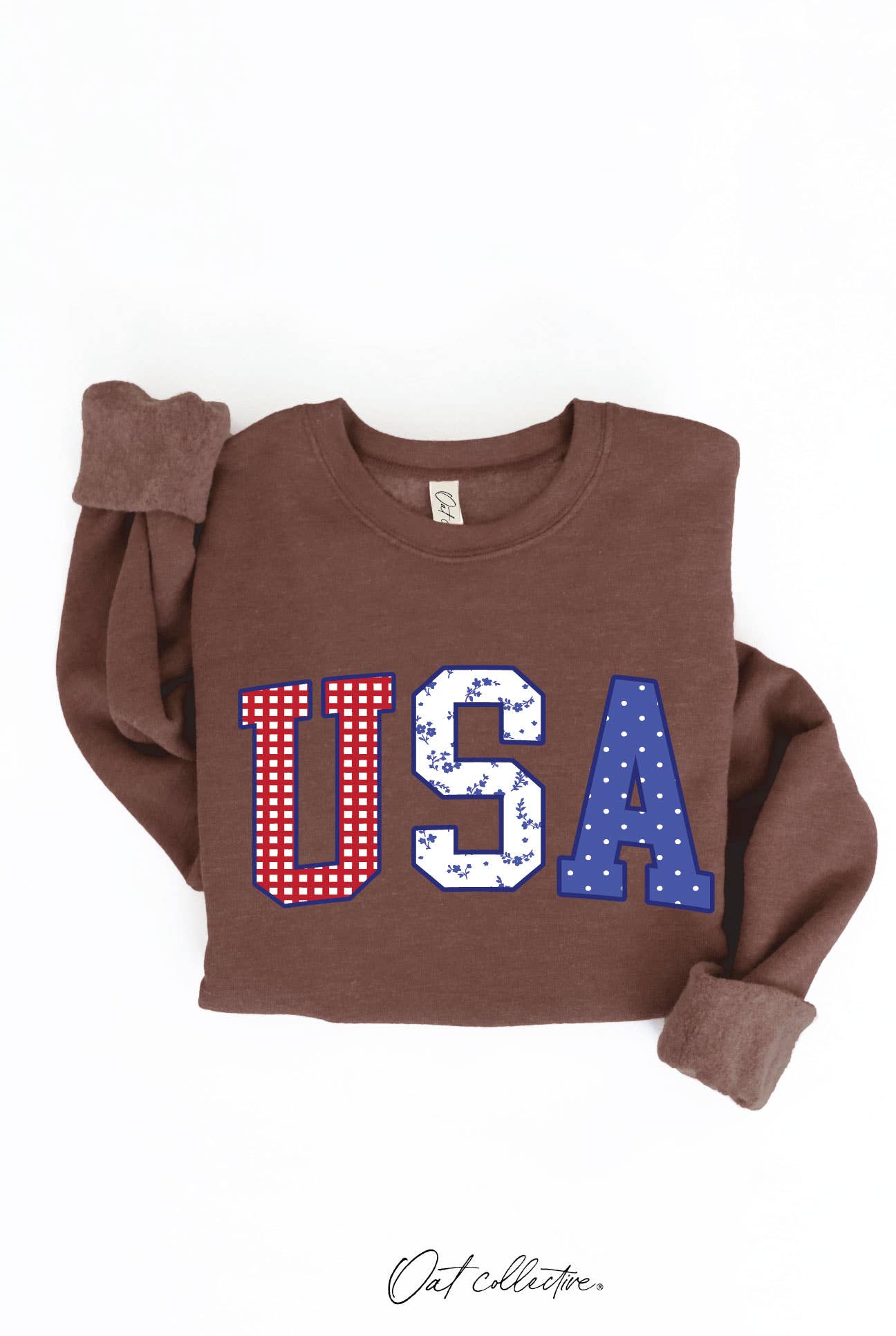 USA WITH PATTERN Graphic Sweatshirt