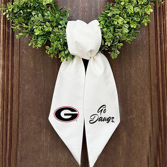 Georgia Logo Embroidered Wreath Sash