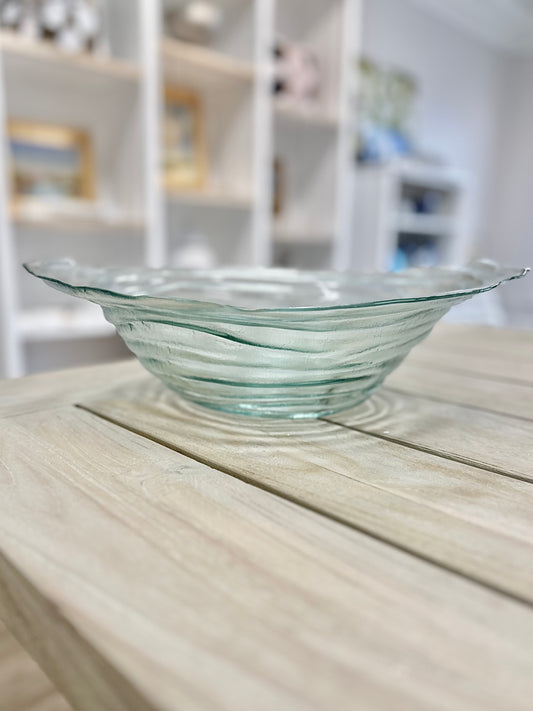 Spun Glass Serving Bowl (not available for shipping)