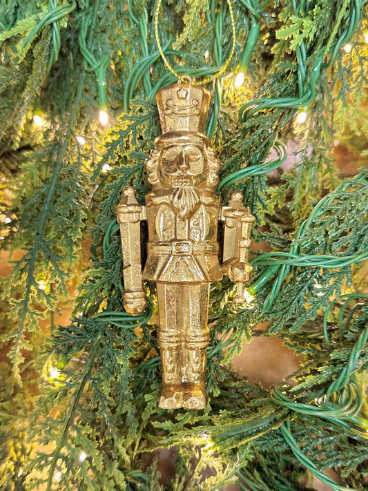 Gold Nutcracker Ornament