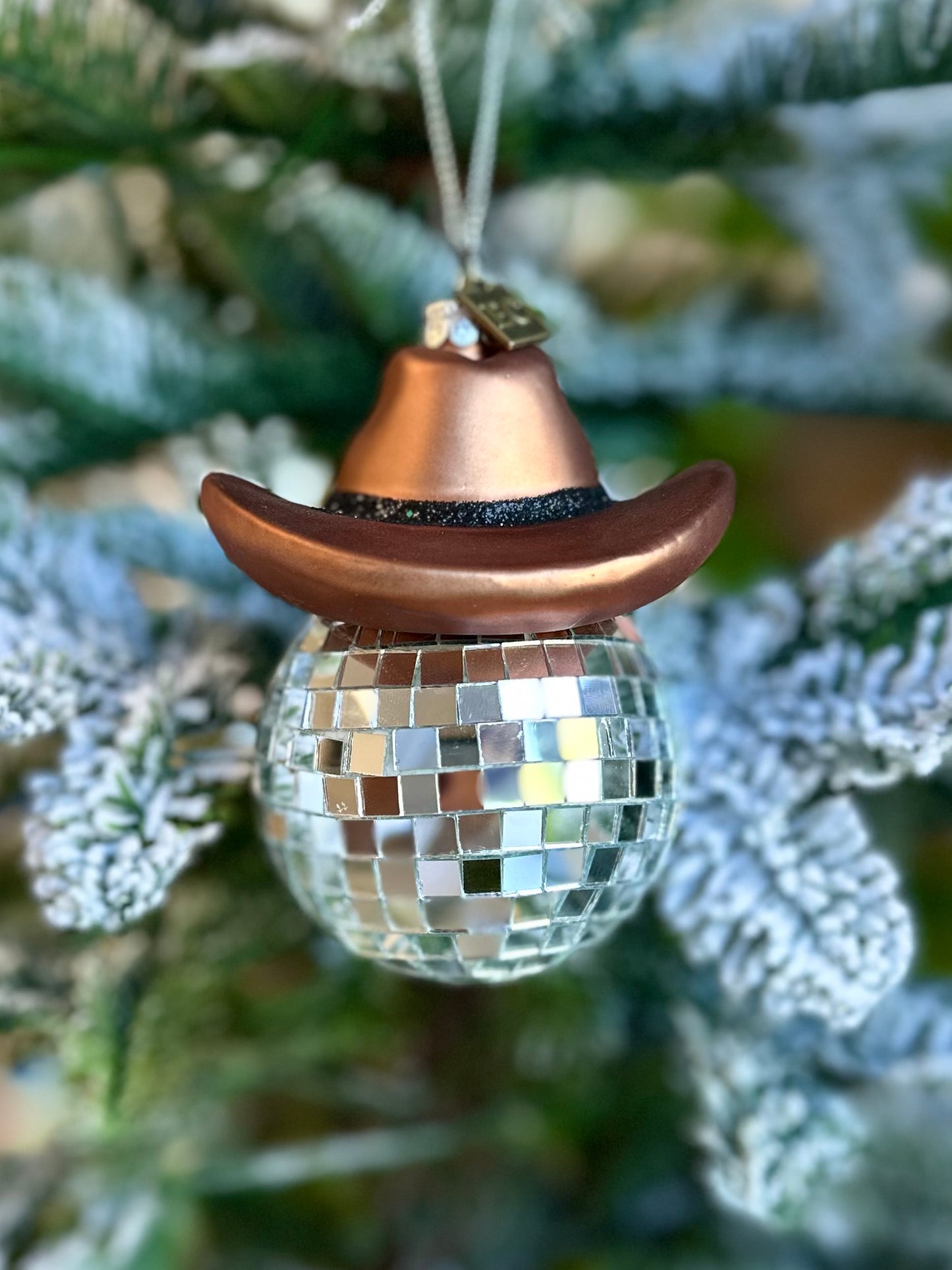 Eric Cortina Collection Cowboy Disco Ball Ornament