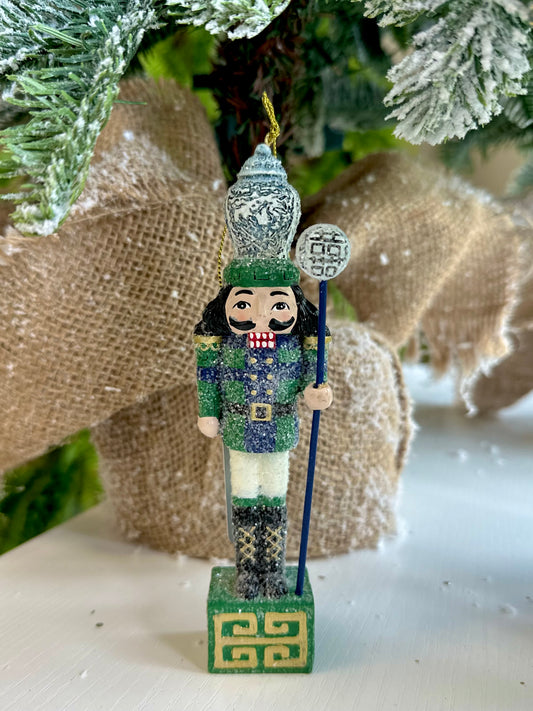 6" Frosted Black Watch Resin Nutcracker