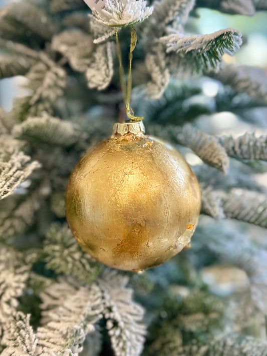 Shatterproof Goldleaf Ornaments (3 shapes available)