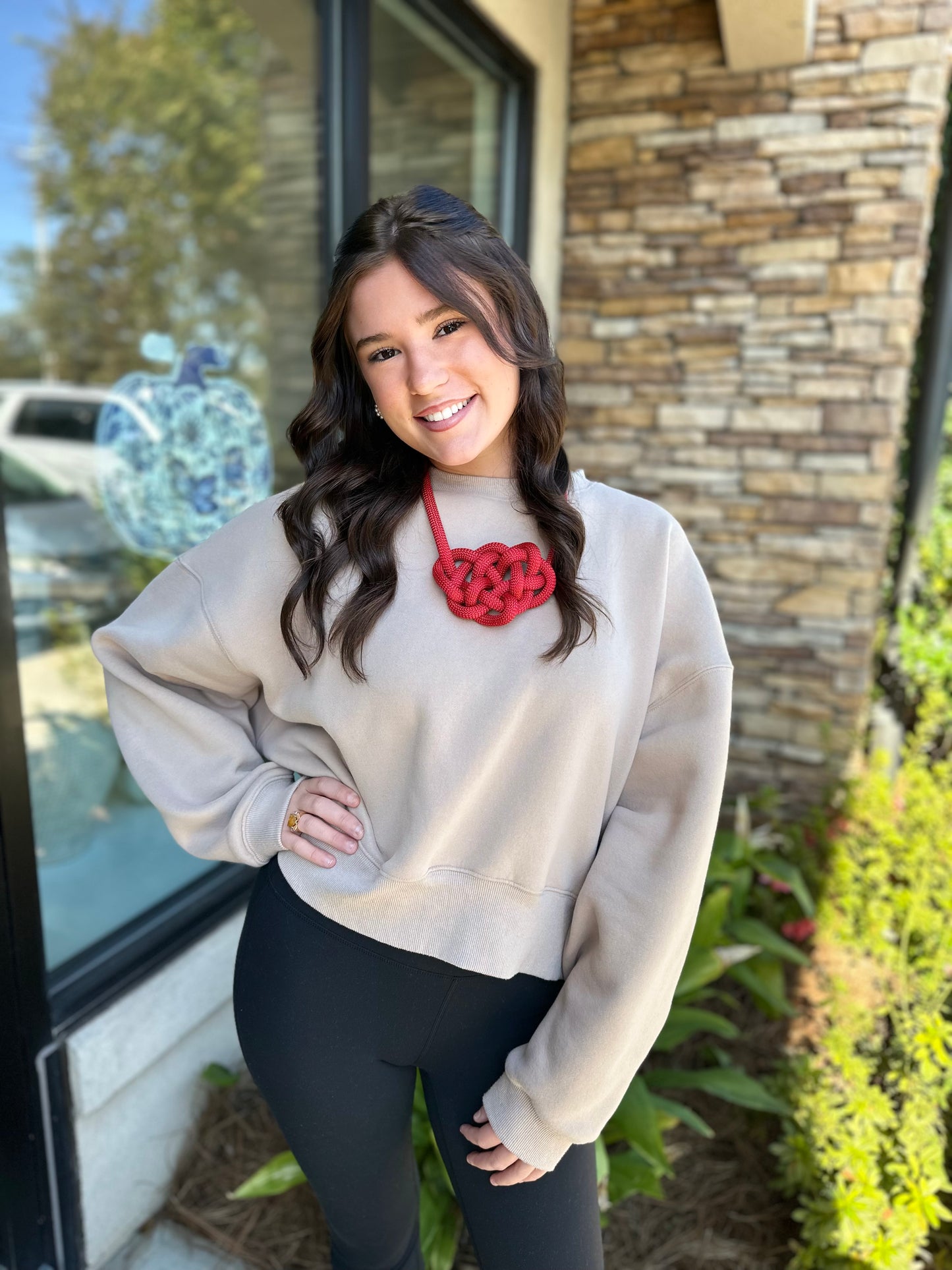 Nautical Knot Statement Necklace (assorted colors/patterns)