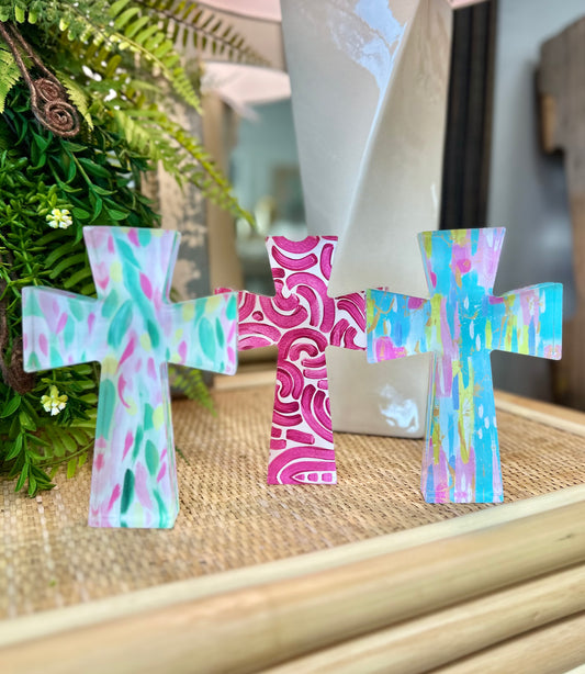 Assorted Acrylic Crosses 4x6"