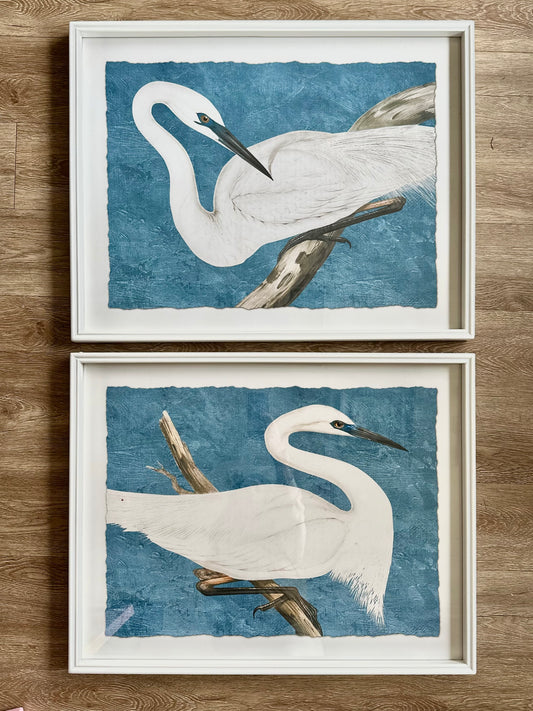 Serene Birds Framed Art, 2 assorted
