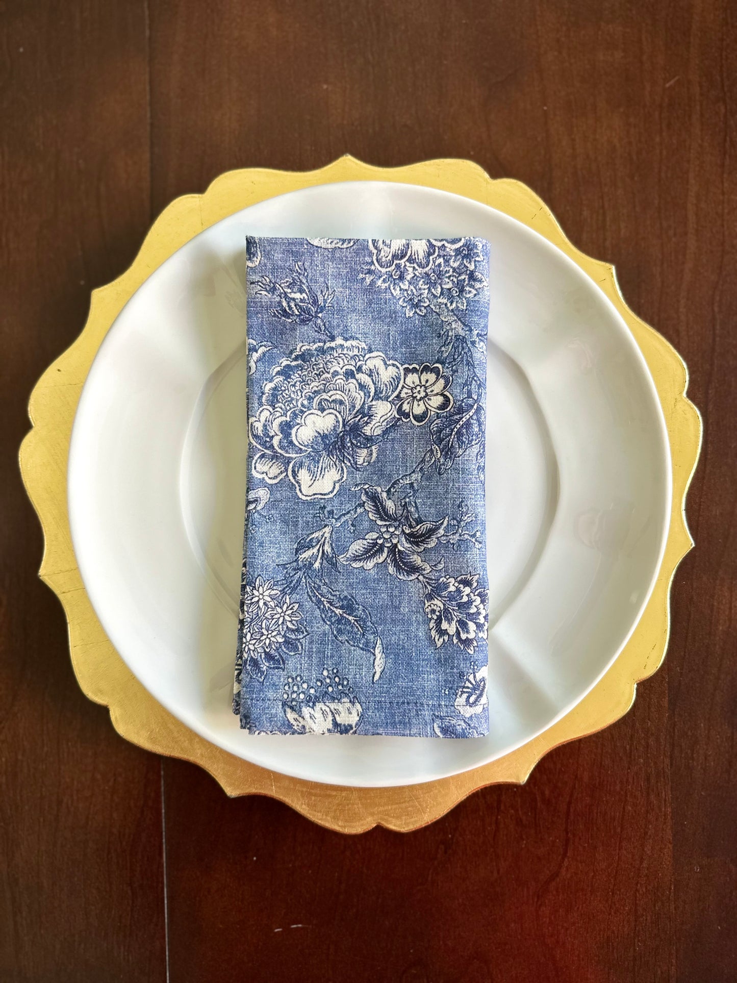 Chinois Floral Cotton Napkins -Set of 4