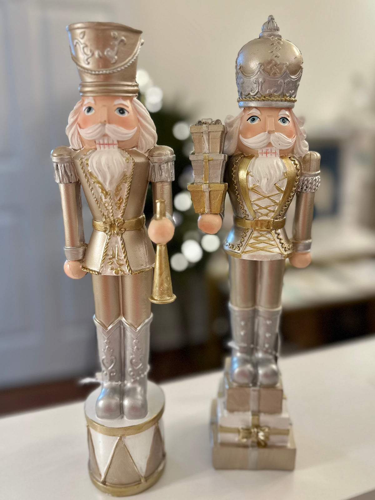Raz 12" Pewter Nutcrackers