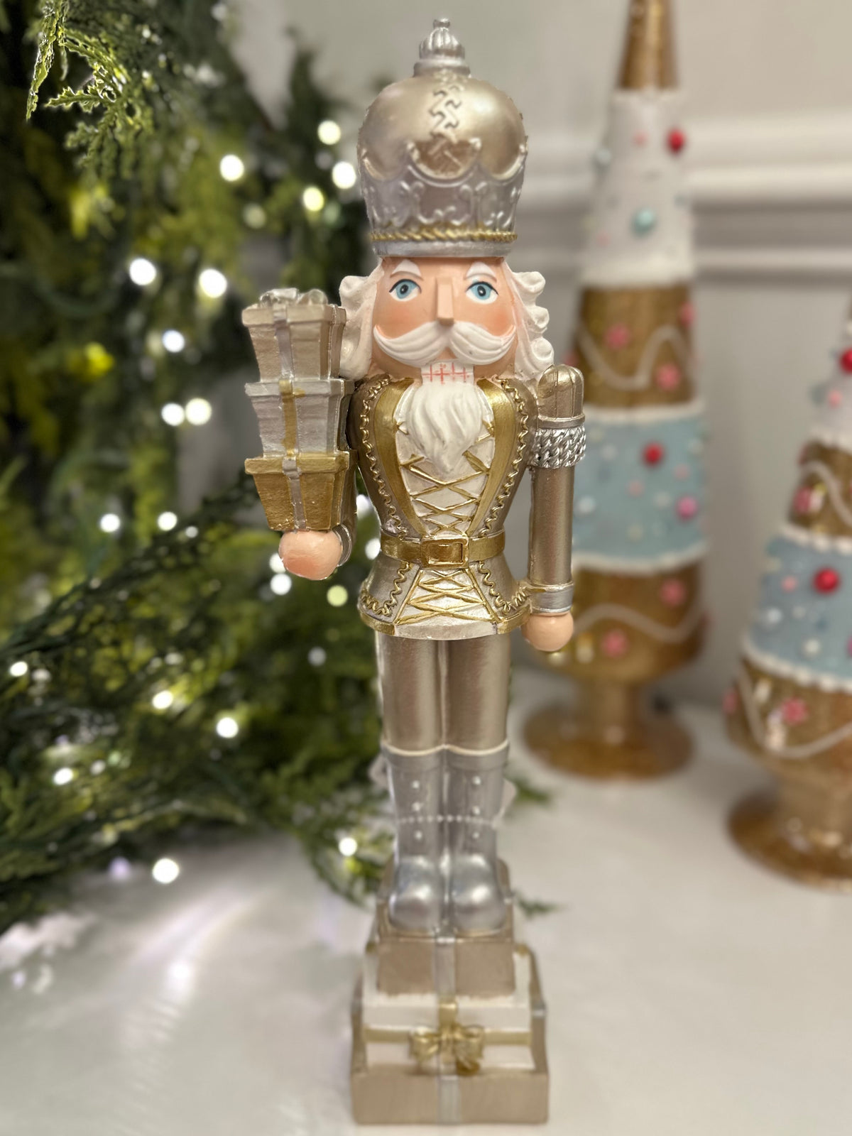 Raz 12" Pewter Nutcrackers