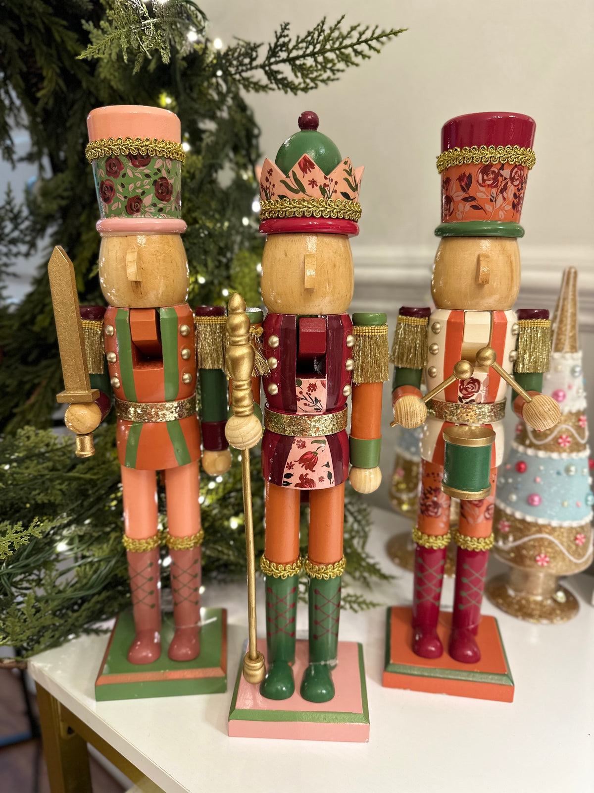 Raz 15" Juliet Meeks Boho Nutcrackers, assorted