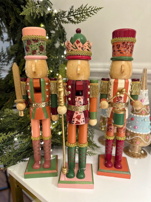 Raz 15" Juliet Meeks Boho Nutcrackers, assorted