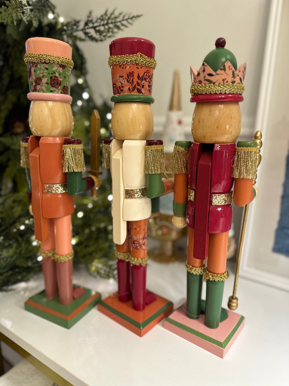 Raz 15" Juliet Meeks Boho Nutcrackers, assorted